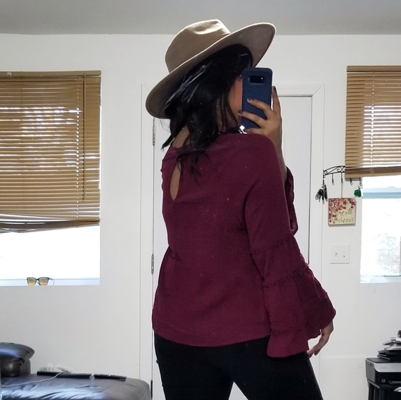 ALL TOO WELL POM POM BELL SLEEVE TOP - Picture 11 of 16